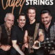 Bandfoto der Cagey Strings mit Partyrock-n-Roller-Schriftzug für Live-Auftritte im Gasthof Hinterbrühl