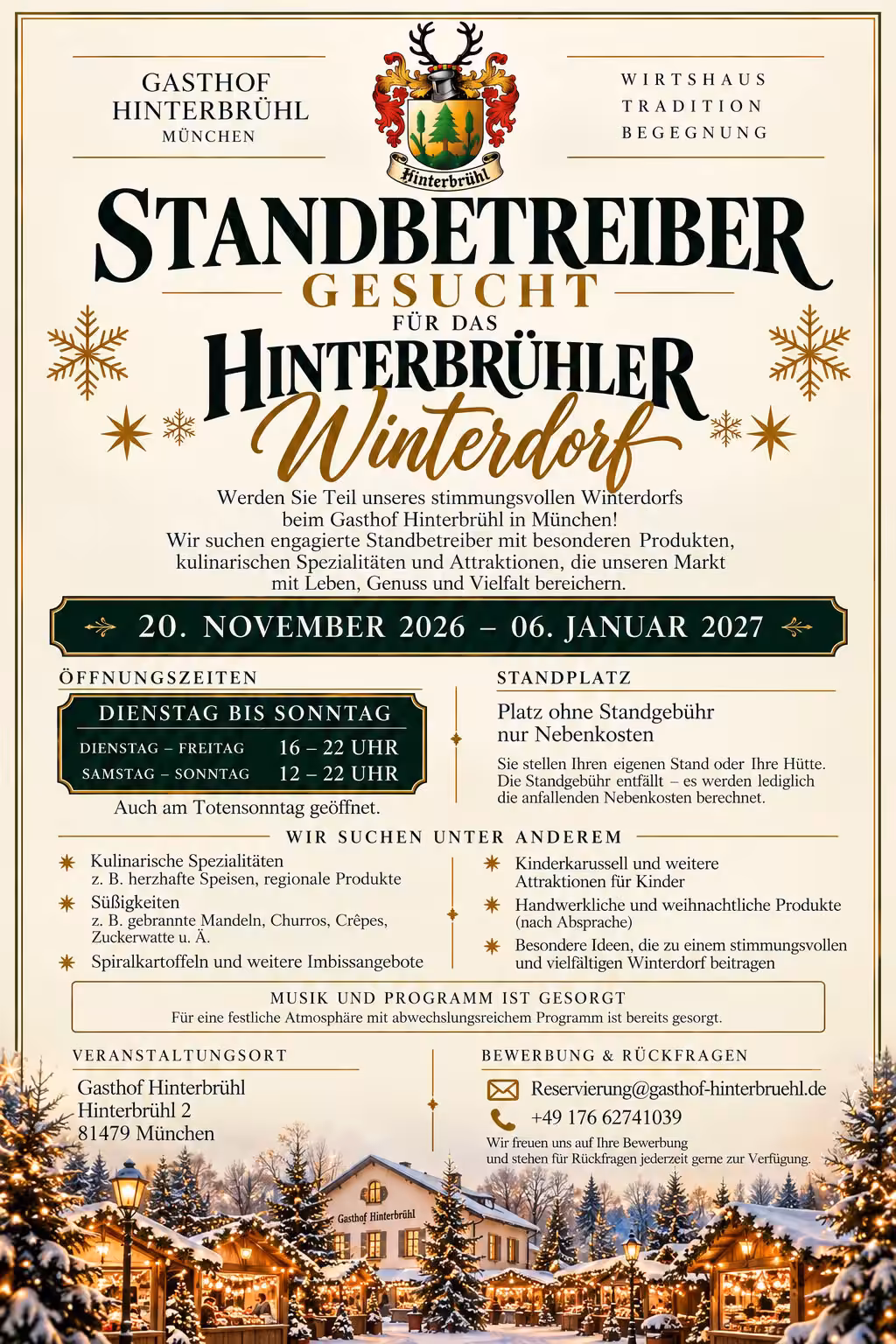 standbetreiber gesucht